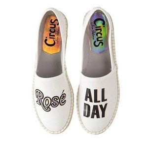 Circus by Sam Edelman "Rosé All Day" White Espadrille Flats